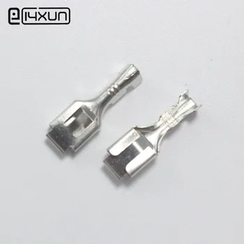 100pcs 6.3 Female Spade Cable Wire Terminals Copper Square Insert Terminal for 6.3mm Connectors
100pcs 6.3 Female Spade Cable Wire Terminals Copper Square Insert Terminal for 6.3mm Connectors
