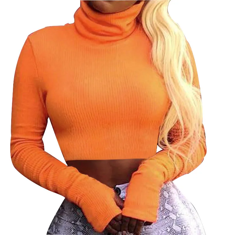 Neon Color Women Turtleneck Street Crop Top Female Sexy Club Long Sleeve Tops 2019 Fluorescent Short Tee Shirts Streetwear M0325
Neon Color Women Turtleneck Street Crop Top Female Sexy Club Long Sleeve Tops 2019 Fluorescent Short Tee Shirts Streetwear M0325