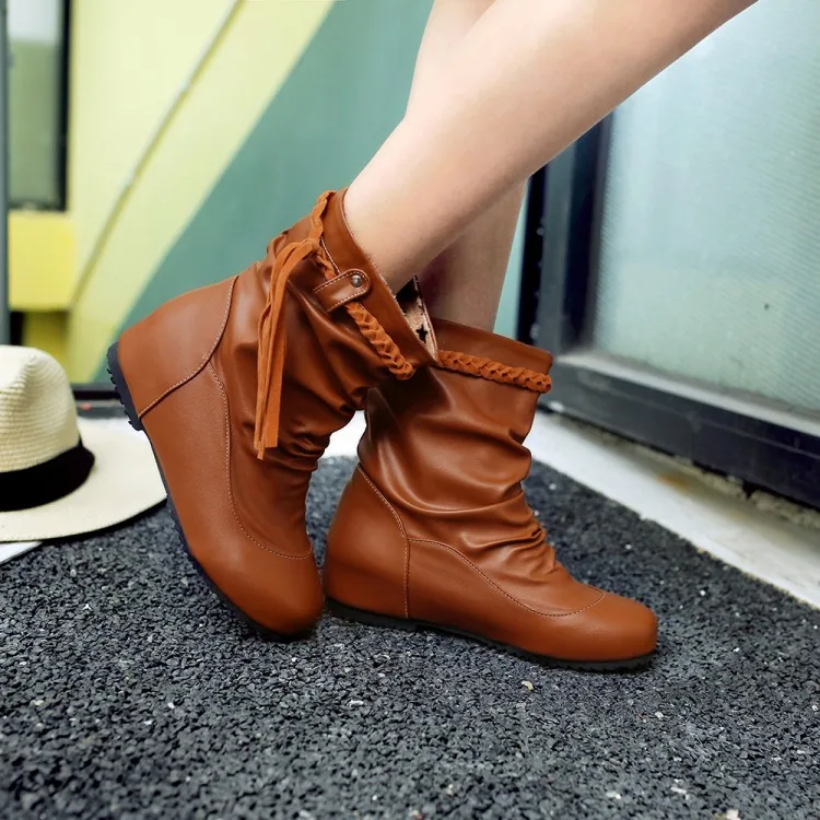 2016 Big size 30-52 Botas Mujer Winter Boots New Round Toe Buckle Boots For Women Sexy Ankle Fashion Winter Shoes Casual 504
2016 Big size 30-52 Botas Mujer Winter Boots New Round Toe Buckle Boots For Women Sexy Ankle Fashion Winter Shoes Casual 504