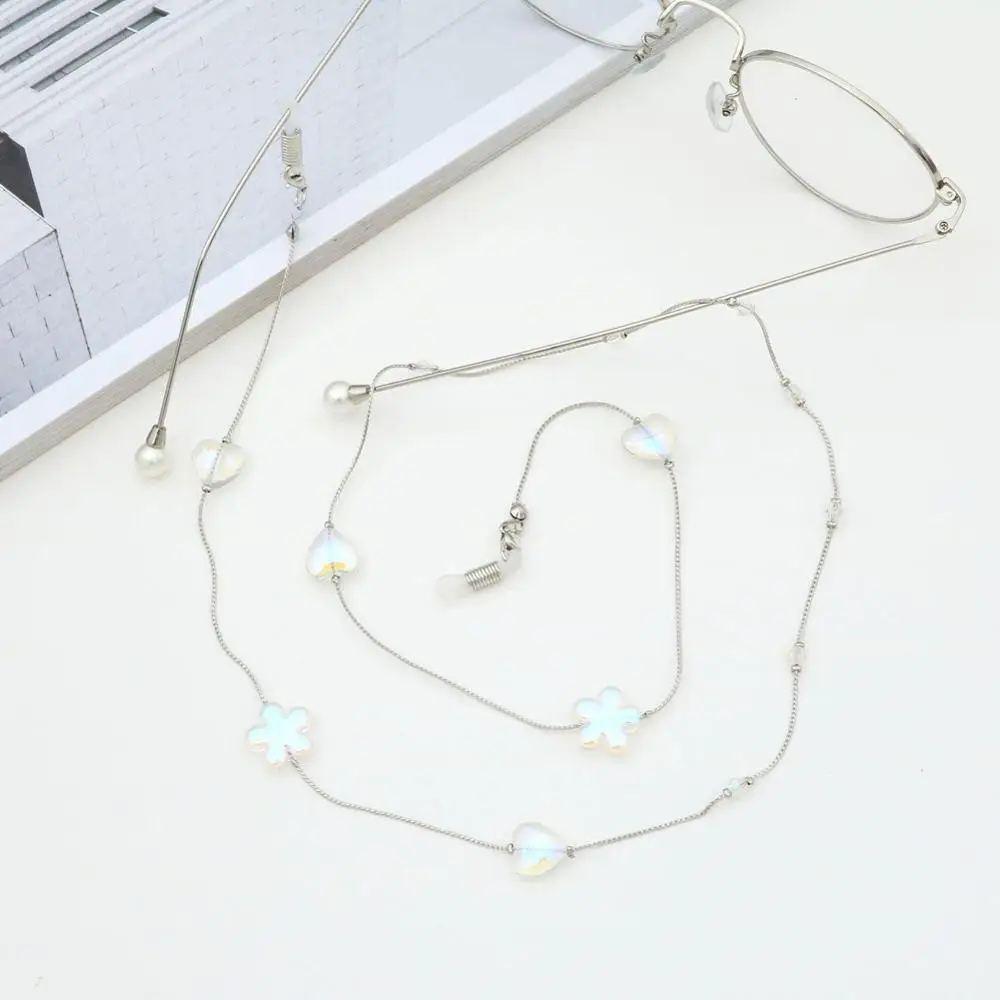 Sunglasses Heart Flower Neck String Cord Retainer Crystal Beads Strap Lanyard Holder Handmade Reading Glasses Chain
Sunglasses Heart Flower Neck String Cord Retainer Crystal Beads Strap Lanyard Holder Handmade Reading Glasses Chain