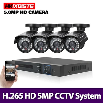 HKIXDISTE H.265 4CH DVR CCTV System 4 Channel 5.0 MP IR Outdoor Security Cameras 1080P HDMI TVI CCTV DVR 5.0MP Surveillance Kit
HKIXDISTE H.265 4CH DVR CCTV System 4 Channel 5.0 MP IR Outdoor Security Cameras 1080P HDMI TVI CCTV DVR 5.0MP Surveillance Kit