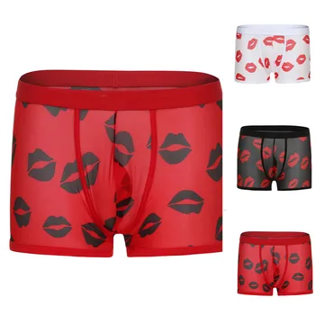 Men's Underwear New Sexy Hot Red Lip Mesh Hip Low Waist Nylon Soft and Comfortable Breathable Fashion Casual Daily Boxer #Z
Men's Underwear New Sexy Hot Red Lip Mesh Hip Low Waist Nylon Soft and Comfortable Breathable Fashion Casual Daily Boxer #Z