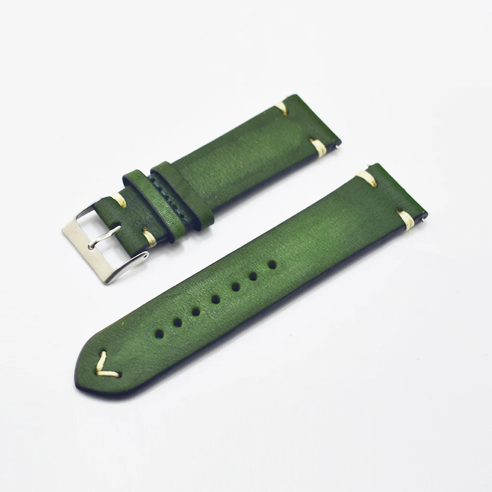 Leather Watch Band Watchband Leather Strap 24mm Green Watch Accessories Stainless Steel Men Woman High Quality 2018 #B
Leather Watch Band Watchband Leather Strap 24mm Green Watch Accessories Stainless Steel Men Woman High Quality 2018 #B
