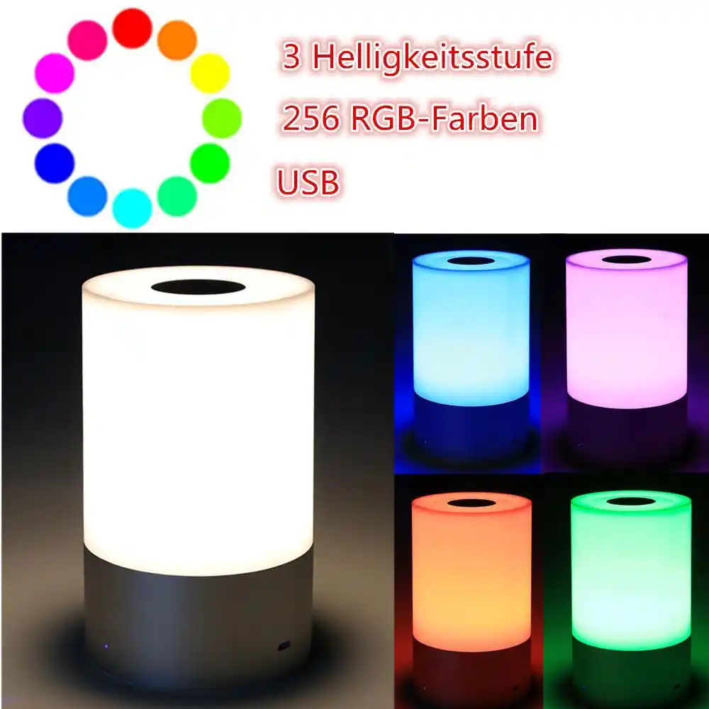 sensor control warm color change rechargeable table desk light