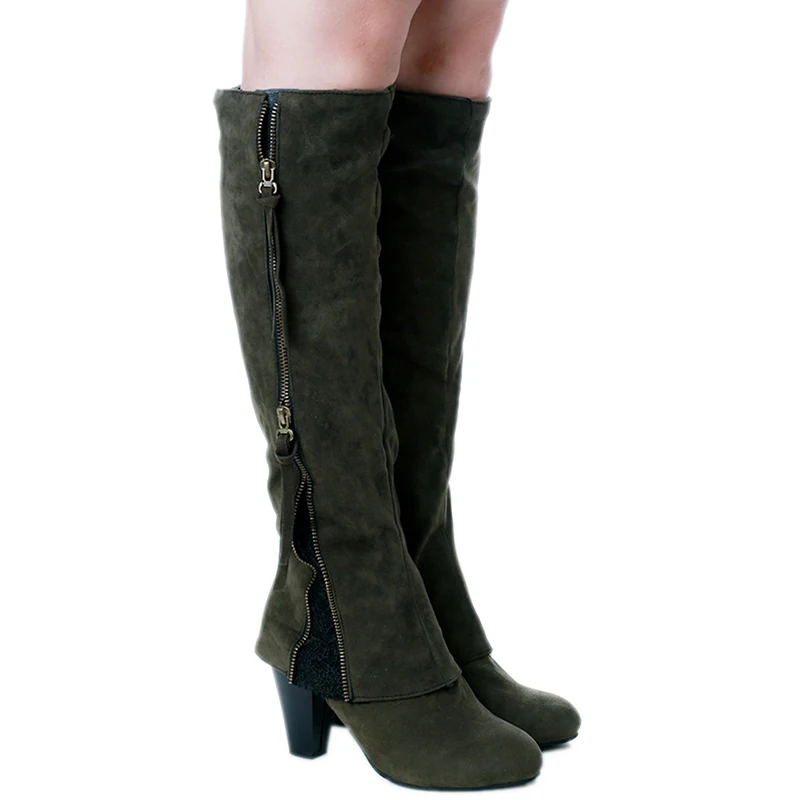 Fashion Women Riding Boots Winter Shoes Fold Ankle Lace Detailing At Side Zipper Knee-Length Boots High Heel Botas Female
Fashion Women Riding Boots Winter Shoes Fold Ankle Lace Detailing At Side Zipper Knee-Length Boots High Heel Botas Female