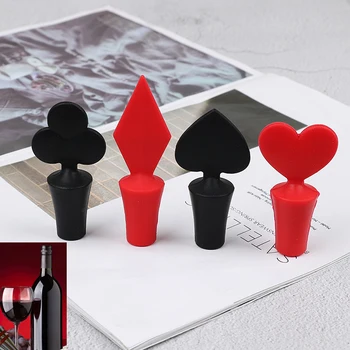 1PCS Mini Wine Bottle Stopper Poker Spades Heart Plug Cork Wine Stoppers Home Wine Bottle Bar Gifts Tools
1PCS Mini Wine Bottle Stopper Poker Spades Heart Plug Cork Wine Stoppers Home Wine Bottle Bar Gifts Tools