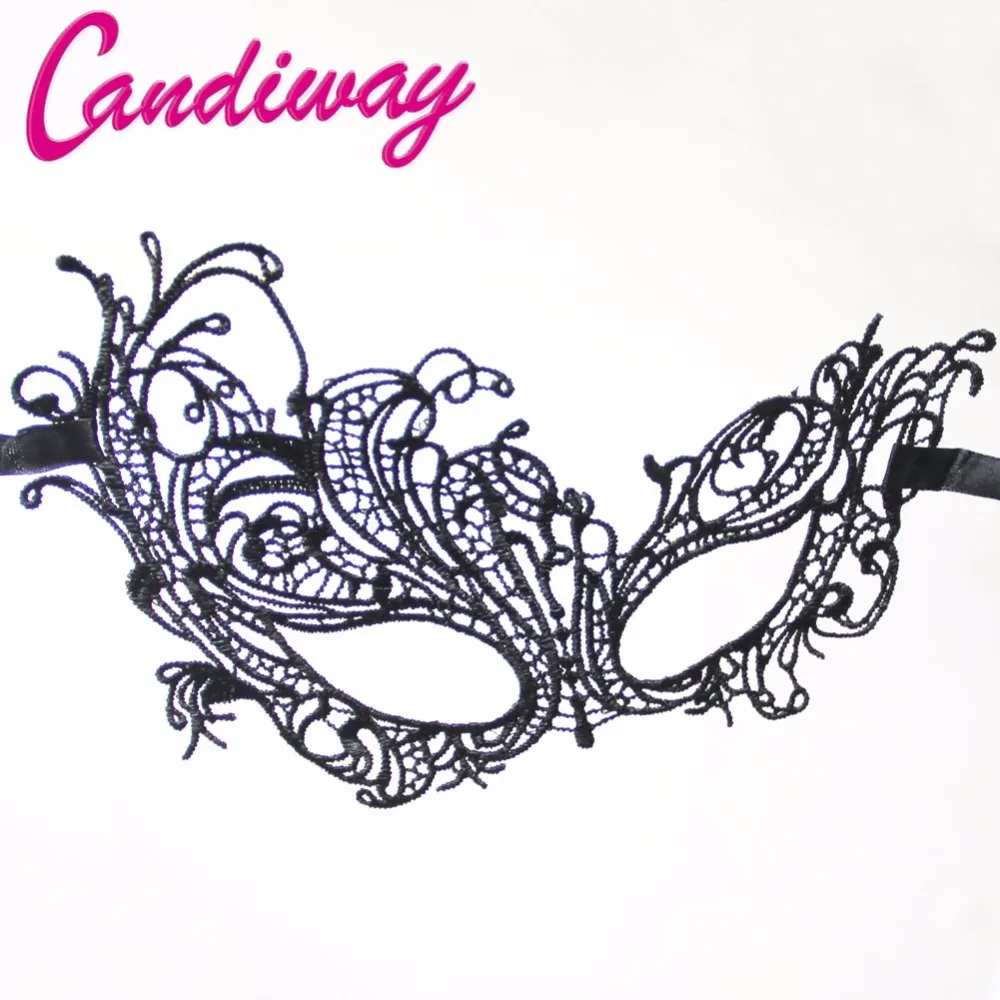 

Black Lace Floral Mask Sexy Lady Cutout Eye Face Masks Masquerade Mysterious blindfold For Home mid night Party girl Fancy Dress