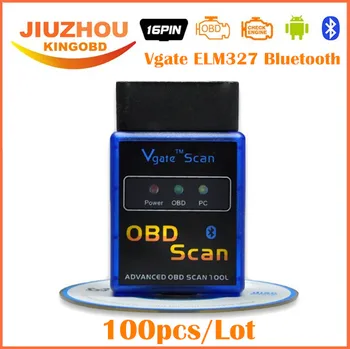 100pcs DHL Free Vgate ELM327 Bluetooth OBD2 Scan Tool Vgate elm327 v2.1 bt Vgate obdscan elm 327 Works On Android/Symbian/PC
100pcs DHL Free Vgate ELM327 Bluetooth OBD2 Scan Tool Vgate elm327 v2.1 bt Vgate obdscan elm 327 Works On Android/Symbian/PC