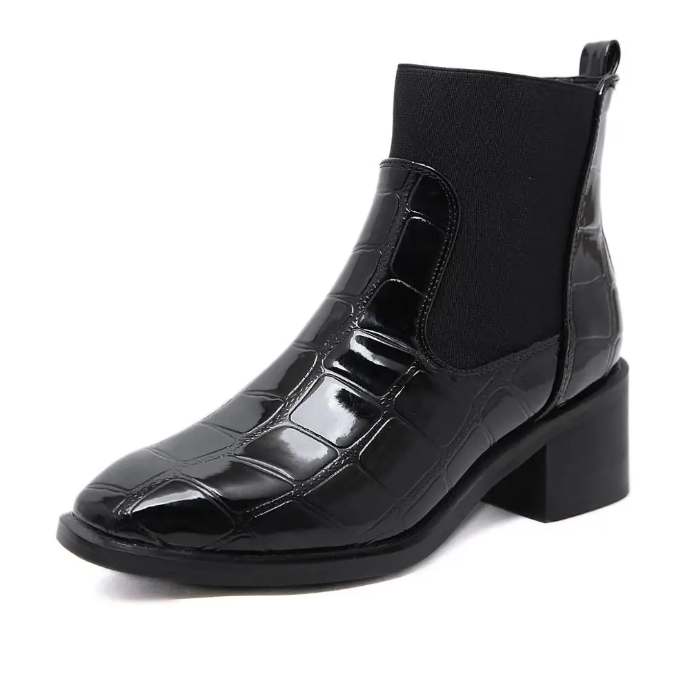 Women Boots Autumn Winter Plush Martin Boots Shoes Square Toe New Sexy Fashion Patent Leather Ankle Boot
Women Boots Autumn Winter Plush Martin Boots Shoes Square Toe New Sexy Fashion Patent Leather Ankle Boot