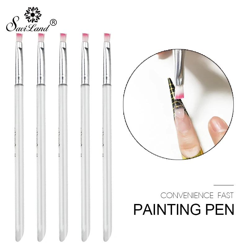 Saviland 1Pcs Nail Art Brush UV Gel Nail Polish Painting Drawing Pen Brushes Set Manicure Nail Art Brush Tools Kit
Saviland 1Pcs Nail Art Brush UV Gel Nail Polish Painting Drawing Pen Brushes Set Manicure Nail Art Brush Tools Kit