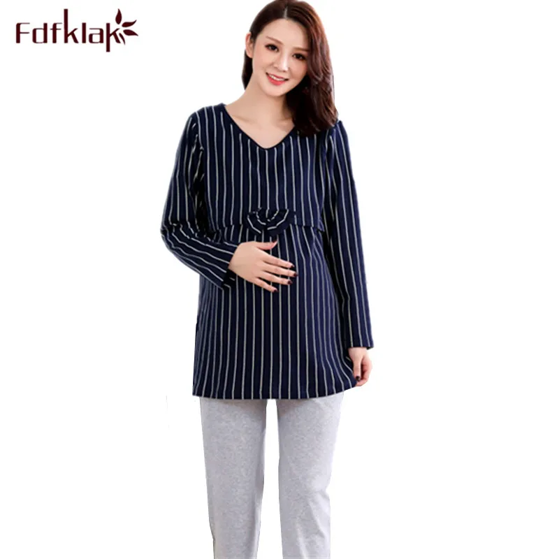 Fdfklak Cotton Maternity Pajamas Spring Autumn Sleepwear Clothes for Pregnant Women Breast-feeding Pyjamas Set Nursing Clothes
Fdfklak Cotton Maternity Pajamas Spring Autumn Sleepwear Clothes for Pregnant Women Breast-feeding Pyjamas Set Nursing Clothes