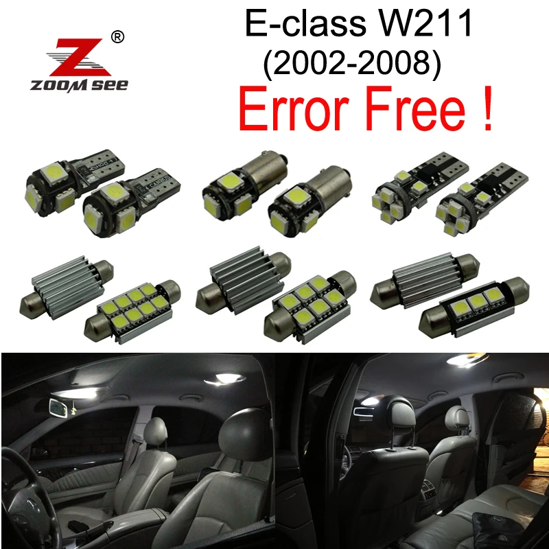 17x LED Vanity mirror + Trunk + Glove box lamp + Interior Reading Lights bulb Kit For Mercedes E class W211 E55AMG E320 (02-08)
17x LED Vanity mirror + Trunk + Glove box lamp + Interior Reading Lights bulb Kit For Mercedes E class W211 E55AMG E320 (02-08)