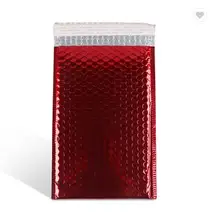 Self Seal tear proof red aluminium foil poly bubble mailers shipping padded envelopes jiffy bags for air delivery
Self Seal tear proof red aluminium foil poly bubble mailers shipping padded envelopes jiffy bags for air delivery