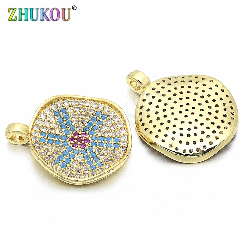 18x22mm Brass Cubic Zirconia Round Charms Pendants for Diy Jewelry Findings, Mixed Color, Hole: 2mm, Model: VD231
18x22mm Brass Cubic Zirconia Round Charms Pendants for Diy Jewelry Findings, Mixed Color, Hole: 2mm, Model: VD231
