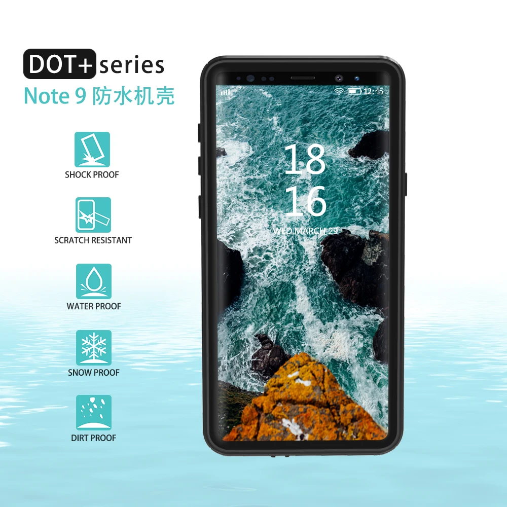 For Samsung Galaxy S9/S9 Plus IP68 Waterproof Case For Galaxy Note 8 9 Diving Underwater Full Protect Case PC + TPU Armor Cover
For Samsung Galaxy S9/S9 Plus IP68 Waterproof Case For Galaxy Note 8 9 Diving Underwater Full Protect Case PC + TPU Armor Cover