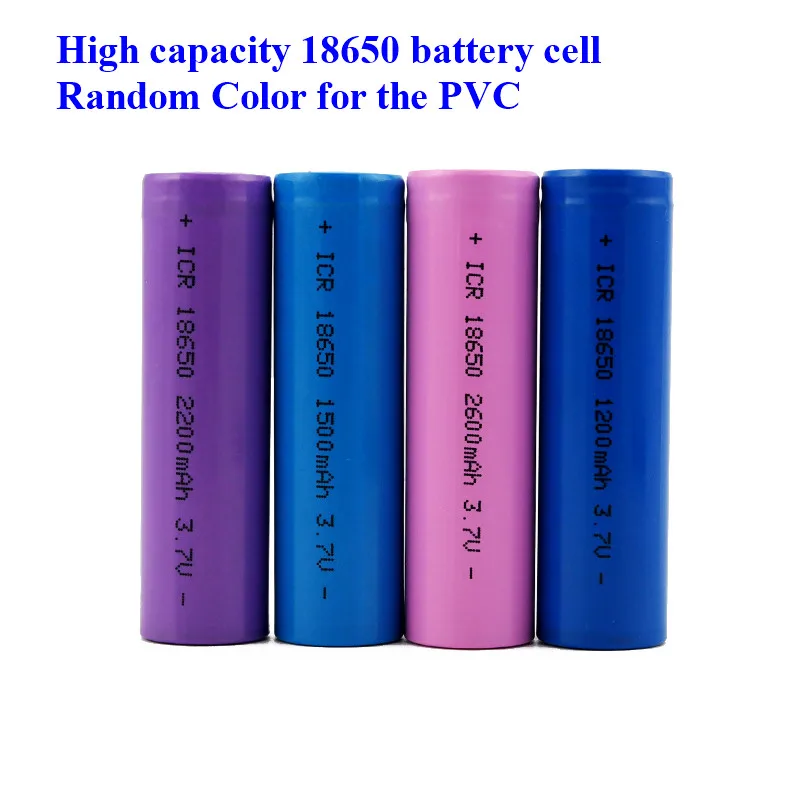 

1pc/lot Very Cheap 18650 1200mah 1500mah 2200mah 2600mah 18650 3.7V rechargeable Li-ion battery