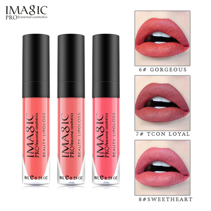 IMAGIC Beauty Matte Liquid Lipstick Moisturizer Lips Lipgloss Long Lasting Charming Lip Gloss Cosmetic Beauty Makeup 17 Colors
IMAGIC Beauty Matte Liquid Lipstick Moisturizer Lips Lipgloss Long Lasting Charming Lip Gloss Cosmetic Beauty Makeup 17 Colors
