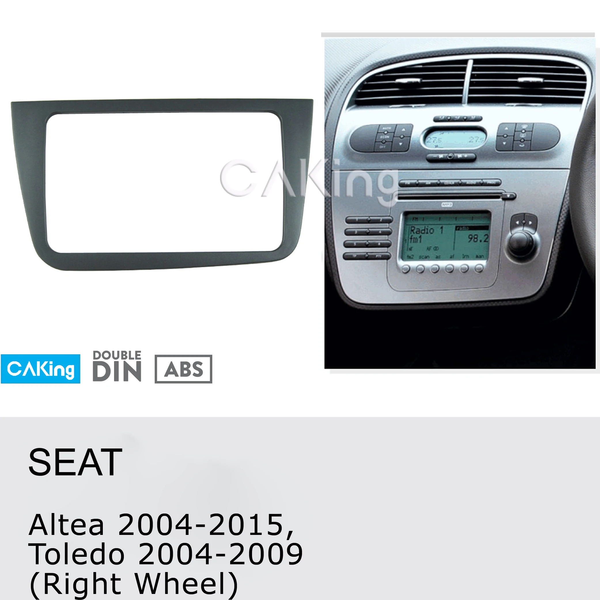 Car Fascia Radio Panel for SEAT Altea 2004-2015, Toledo 2004-2009 (Right Wheel) Dash Kit Facia Plate Cover Adapter Bezel Cover
Car Fascia Radio Panel for SEAT Altea 2004-2015, Toledo 2004-2009 (Right Wheel) Dash Kit Facia Plate Cover Adapter Bezel Cover