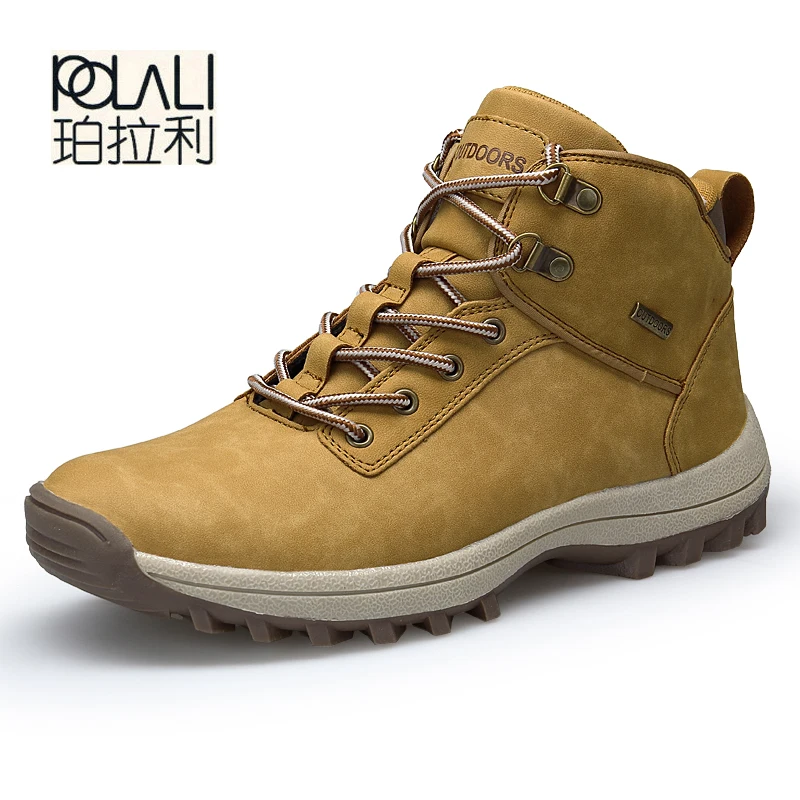 POLALI Brand Men Boots Big Size 39-46 Autumn Winter Mens Leather Fashion Sneakers Lace Up Outdoor Mountain Men Shoes Waterproof
POLALI Brand Men Boots Big Size 39-46 Autumn Winter Mens Leather Fashion Sneakers Lace Up Outdoor Mountain Men Shoes Waterproof