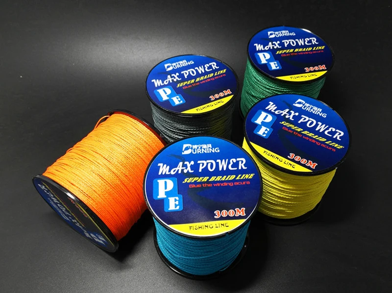 5 Colors Max Power Super Strong 300M 330Yards Pe Braided Fishing
