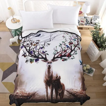 Ink Painting Art Plush Throw Soft Blanket for Sofa Bed Couch Deer Berries Print Sherpa Fleece Blanket Kids Bedspread 150x200cm
Ink Painting Art Plush Throw Soft Blanket for Sofa Bed Couch Deer Berries Print Sherpa Fleece Blanket Kids Bedspread 150x200cm