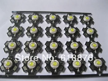 

High Power 1W 3W Cool / Warm White 3500K 6500K 10000K 20000K 30000K LED Bulb Chip Crystal Diodes Light With 20mm AL Star Base