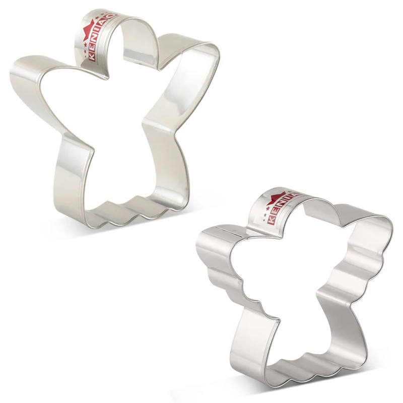 KENIAO Angel Cookie Cutter for Christmas Party - 8.5 cm and 7.4 cm - Biscuit / Fondant / Pastry Cutter - Stainless Steel
KENIAO Angel Cookie Cutter for Christmas Party - 8.5 cm and 7.4 cm - Biscuit / Fondant / Pastry Cutter - Stainless Steel