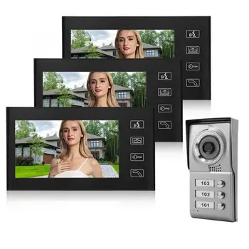 3 Apartment 7in Wired Video Intercom Door Phone Doorbell System Monitors IR Camera Hot
3 Apartment 7in Wired Video Intercom Door Phone Doorbell System Monitors IR Camera Hot