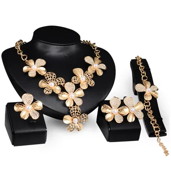 Miss Jewelry Sets Charming Dubai Gold Trendy Classic Flower Designs Costume Jewelry Set For Fashion Women Free Gift Box
Miss Jewelry Sets Charming Dubai Gold Trendy Classic Flower Designs Costume Jewelry Set For Fashion Women Free Gift Box