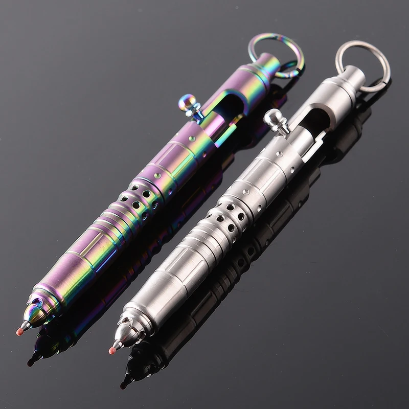 Titanium alloy Gift pen Multifunctional tactical defense pen Self-defense keychain key EDC gadget for men outdoor multitool
Titanium alloy Gift pen Multifunctional tactical defense pen Self-defense keychain key EDC gadget for men outdoor multitool