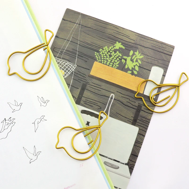 15pcs/set Cute Metal Paper Clips Binder Clip Imitation Gold Bird Bookmark Memo Clips Office School Stationery Supplies
15pcs/set Cute Metal Paper Clips Binder Clip Imitation Gold Bird Bookmark Memo Clips Office School Stationery Supplies