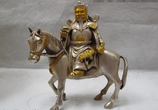 Collectible bronze lion statue S0224 China White Copper Silver Gilt famous God of wealth mammon Ride on Horse Statue B0403
Collectible bronze lion statue S0224 China White Copper Silver Gilt famous God of wealth mammon Ride on Horse Statue B0403