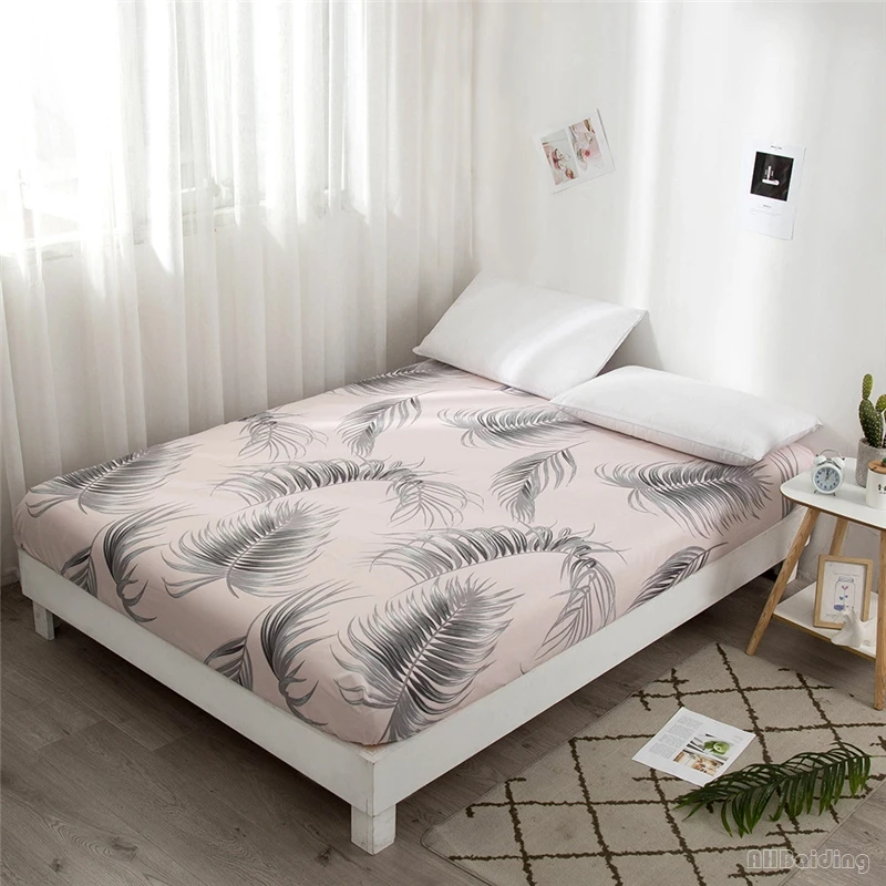1pc Tree Leaf Plant Printed Fitted Sheet with Elastic Band 25cm Height Mattress Cover Twin Full Queen King Polyester Bed Sheet
1pc Tree Leaf Plant Printed Fitted Sheet with Elastic Band 25cm Height Mattress Cover Twin Full Queen King Polyester Bed Sheet