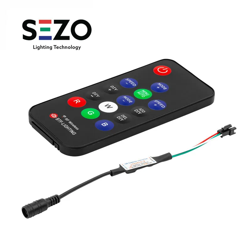 14key/17key Remote RF Wireless Mini RGB Controller for WS2811/WS2812B RGB Led Pixel Digital Strip Light Tape DC5V-24V
14key/17key Remote RF Wireless Mini RGB Controller for WS2811/WS2812B RGB Led Pixel Digital Strip Light Tape DC5V-24V