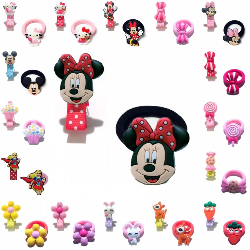 1pcs Hairpins&1pcs Hairbands Mickey Rabbit Candie Hair Clips Scrunchie Ponytail Holders Hair Accessories for Girls Kids Gift
1pcs Hairpins&1pcs Hairbands Mickey Rabbit Candie Hair Clips Scrunchie Ponytail Holders Hair Accessories for Girls Kids Gift