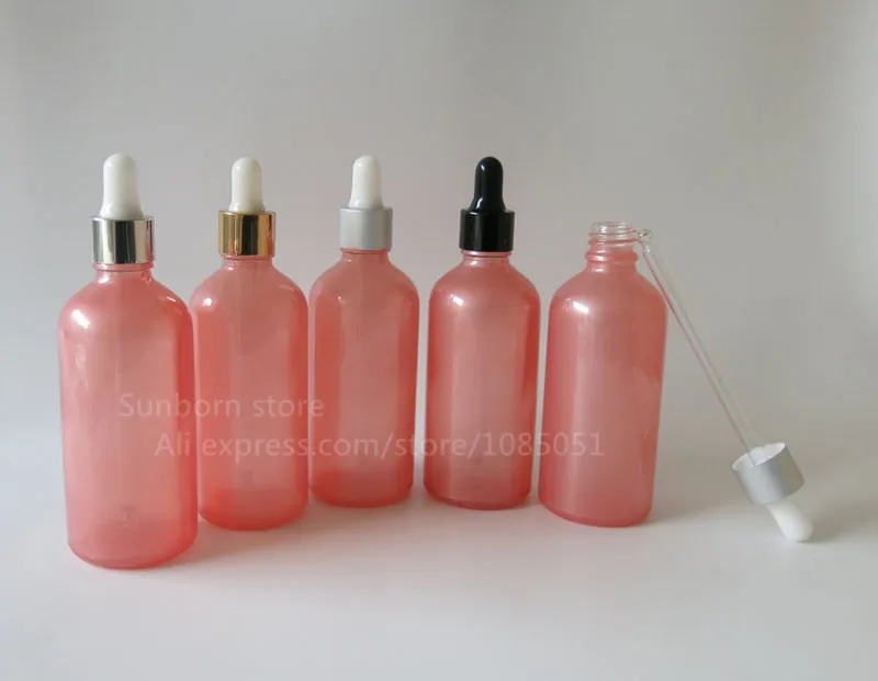 12PCS/lot 100ml Pink Dropper Bottle 100cc Glass Essential Oil Container With Drop
12PCS/lot 100ml Pink Dropper Bottle 100cc Glass Essential Oil Container With Drop