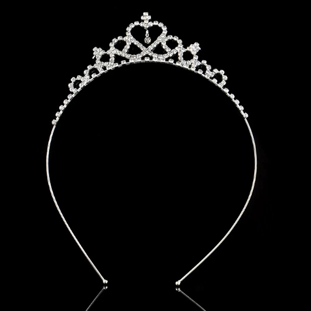 Heart Shaped Crown Rhinestone Crystal Decor Headband Party Veil Tiara Children's Day Crown Hair Accessories
Heart Shaped Crown Rhinestone Crystal Decor Headband Party Veil Tiara Children's Day Crown Hair Accessories