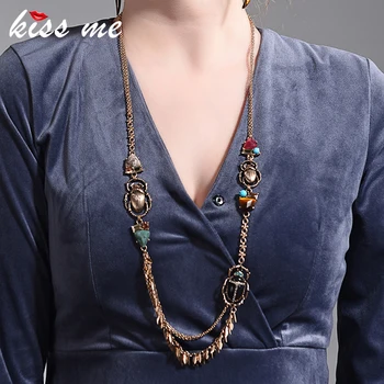 kissme Punk Style Hyperbole Long Insect Scarab Necklaces Alloy Vintage Statement Necklaces For Women Fashion Halloween Jewelry
kissme Punk Style Hyperbole Long Insect Scarab Necklaces Alloy Vintage Statement Necklaces For Women Fashion Halloween Jewelry