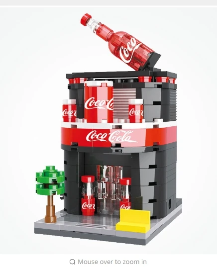 City Street View Series Mini Coke Shop Small House Model Creator Gift For Boys and Girls Building Blocks Toy Set 
City Street View Series Mini Coke Shop Small House Model Creator Gift For Boys and Girls Building Blocks Toy Set