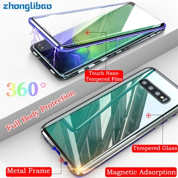 Luxury Magnetic Adsorption Metal Case for Samsung S10 5G S9 S8 Plus Note 9 8 S10e Front Back Glass Full Body Protective Cover
Luxury Magnetic Adsorption Metal Case for Samsung S10 5G S9 S8 Plus Note 9 8 S10e Front Back Glass Full Body Protective Cover
