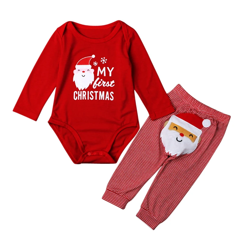 2017 Christmas Newborn Baby Girl Boy Santa Baby Romper Pants Leggings 2pcs Outfits Infant Baby Clothing Set DS40
2017 Christmas Newborn Baby Girl Boy Santa Baby Romper Pants Leggings 2pcs Outfits Infant Baby Clothing Set DS40