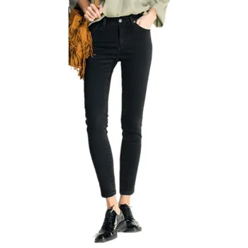 Women Black Denim Trousers Skinny Long Jeans Pencil Pant Stretch Ripped Jeans Zipper High Waist Pants
Women Black Denim Trousers Skinny Long Jeans Pencil Pant Stretch Ripped Jeans Zipper High Waist Pants