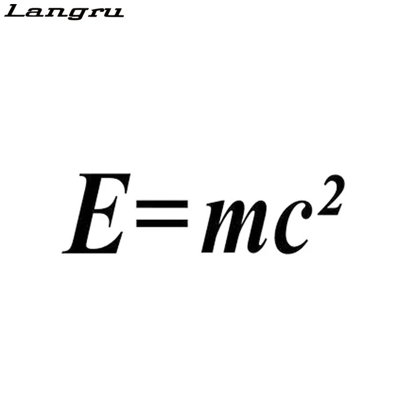 Langru E=MC2 Love math Originality Vinyl Decal Car Sticker Car-styling Decorative Jdm | Автомобили и мотоциклы