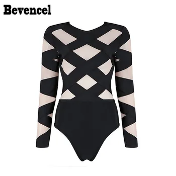 Bevencel 2020 New Bodysuit Women Long Sleeves O Neck Mesh Patchwork Hollow Out Sexy Bodycon Stretch Party Bandage Bodysuit
Bevencel 2020 New Bodysuit Women Long Sleeves O Neck Mesh Patchwork Hollow Out Sexy Bodycon Stretch Party Bandage Bodysuit