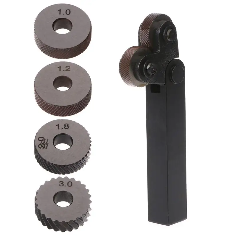2pcs Steel Dual Wheel Diagonal Linear Knurl Wheels Knurling Knurler Tool 1.0/1.2/1.8/3.0mm Pitch Linear Pitch Knurl Set
2pcs Steel Dual Wheel Diagonal Linear Knurl Wheels Knurling Knurler Tool 1.0/1.2/1.8/3.0mm Pitch Linear Pitch Knurl Set