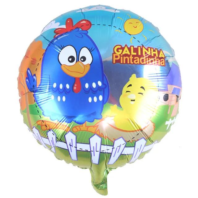 Lucky 50pcs/lot 45*45cm Galinha Pintadinha Baloes Chicken Balloon Foil Helium Balloons Classic Toys Party Decorations Globos
Lucky 50pcs/lot 45*45cm Galinha Pintadinha Baloes Chicken Balloon Foil Helium Balloons Classic Toys Party Decorations Globos