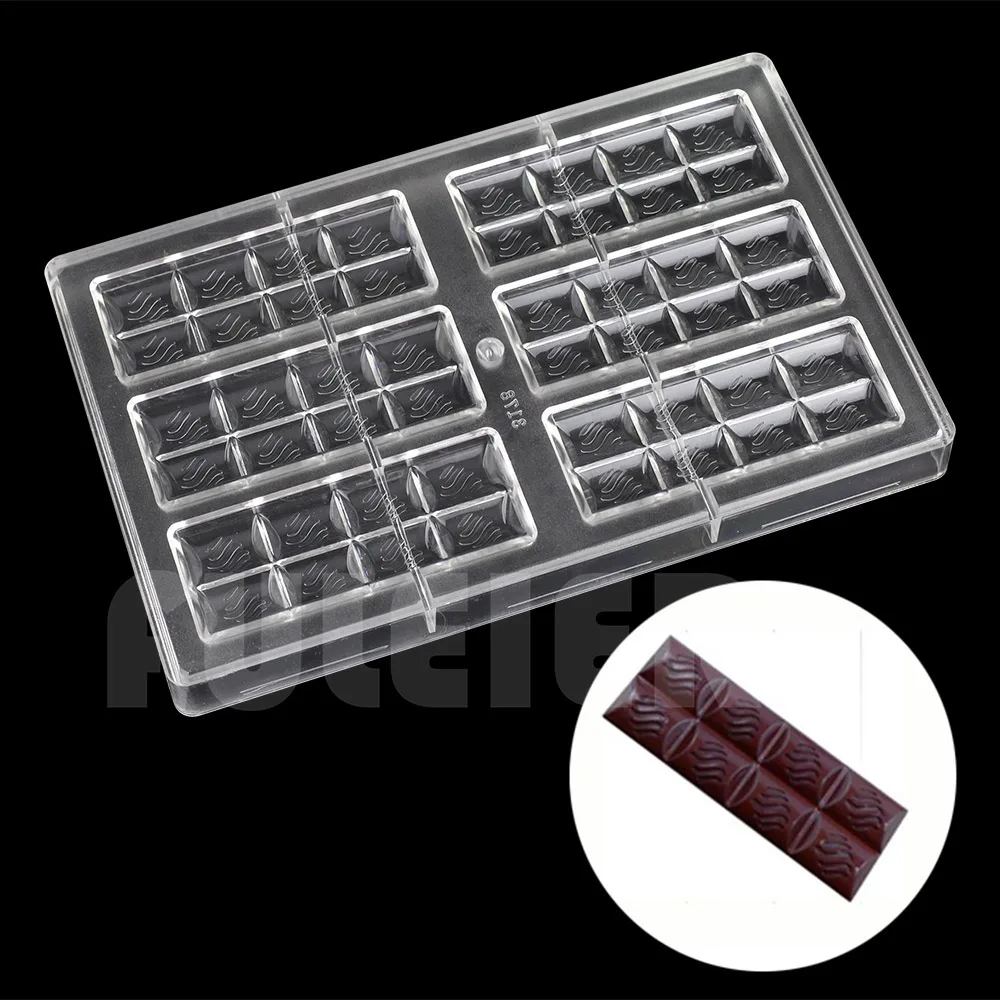 DIY Polycarbonate Chocolate bars mold cake decoration Pastry Baking Dish confectionery tools Chocolate Candy Mold
DIY Polycarbonate Chocolate bars mold cake decoration Pastry Baking Dish confectionery tools Chocolate Candy Mold