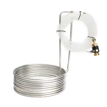 304 Stainless Steel Immersion Wort Chiller Tube Home Brewing Super Efficient Wort Chiller Home Wine Making Machine Part New
304 Stainless Steel Immersion Wort Chiller Tube Home Brewing Super Efficient Wort Chiller Home Wine Making Machine Part New