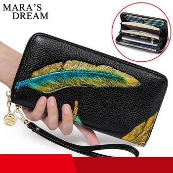 Mara's Dream 2019 Women Purses Long Zipper Genuine Leather Ladies Clutch Bags Cellphone Holder High Quality Card Holder Wallet
Mara's Dream 2019 Women Purses Long Zipper Genuine Leather Ladies Clutch Bags Cellphone Holder High Quality Card Holder Wallet
