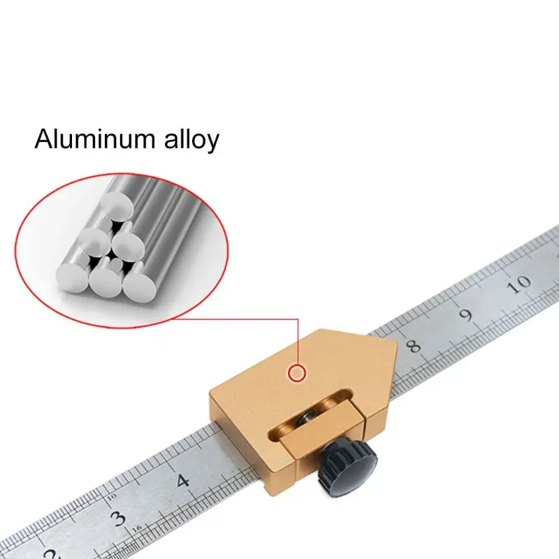 Woodworking Line Scribe Angle Drawing Carpenter Locator Block for Steel Ruler Gauge Woodworking Tools
Woodworking Line Scribe Angle Drawing Carpenter Locator Block for Steel Ruler Gauge Woodworking Tools